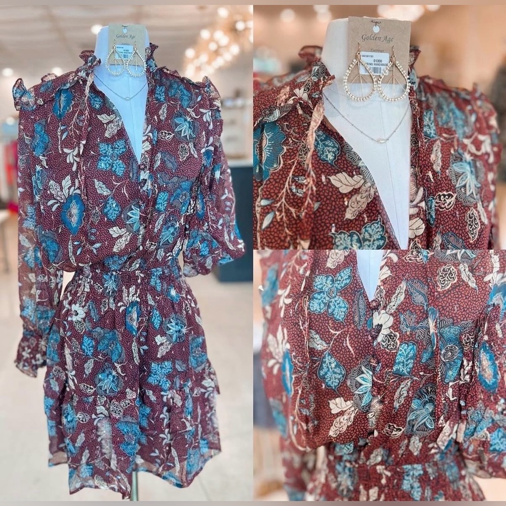 Dress Forum Los Angeles Mini Long Sleeve Dress Sz Medium - Picture 2 of 7